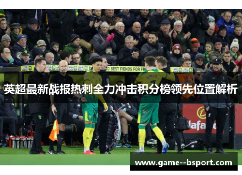 英超最新战报热刺全力冲击积分榜领先位置解析